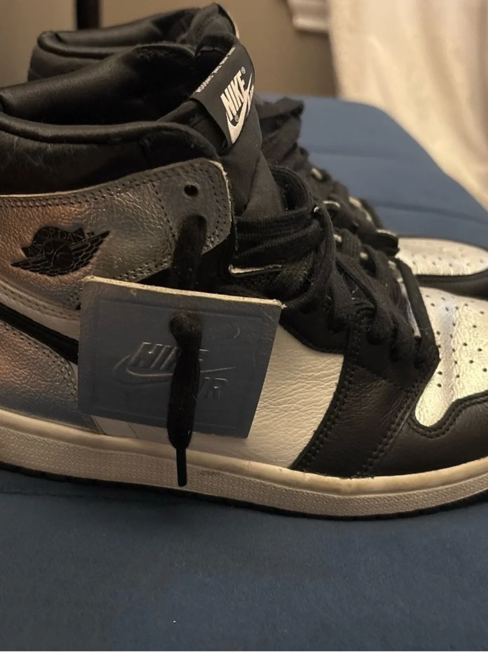 Nike Black and Gold High-Top Women’s Sneakers